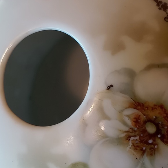 Antique Prov Saxe Porcelain 5 Piece Floral Hand-painted Vanity Set - Picture 11 of 16